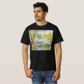 ゴッホ クロシー橋の春の釣り Tシャツ (正面フル)