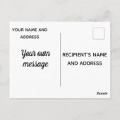 ゴッホ。グラジオラスとチャイナアスターの花瓶 ポストカード (裏面)