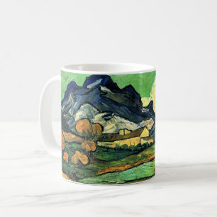 ゴッホ - サントポール農場のあるゴージェ山 コーヒーマグカップ