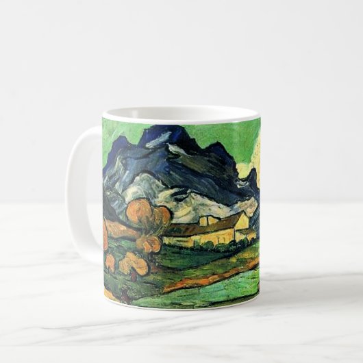 ゴッホ - サントポール農場のあるゴージェ山 コーヒーマグカップ (正面左)