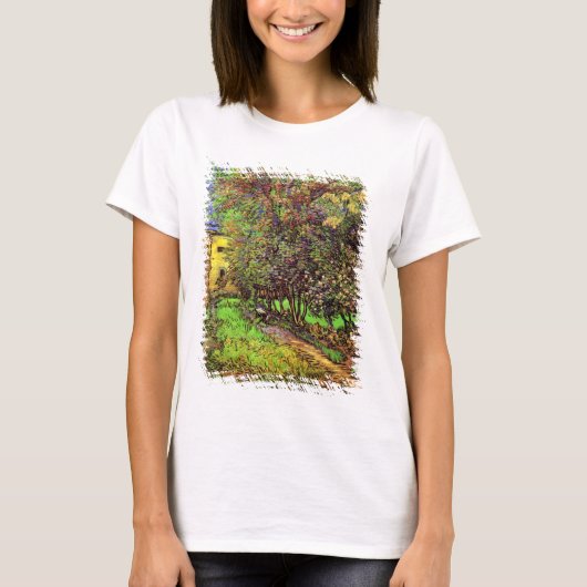 ゴッホ - サン・ポール病院の庭 Tシャツ (正面)