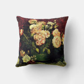 ゴッホ: シャクヤクおよびバラが付いているボール クッション (裏面)