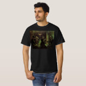 ゴッホ「ジャガイモを食べる人々」 Tシャツ (正面フル)