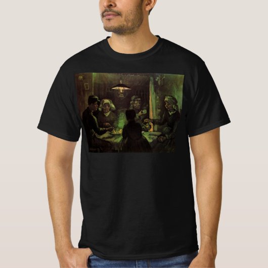 ゴッホ「ジャガイモを食べる人々」 Tシャツ (正面)