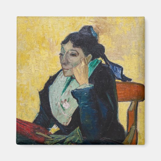ゴッホ - ジ�ヌー夫人肖像画 マグネット (正面)