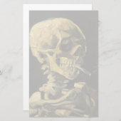 ゴッホ-タバコ1885年が付いているスカル 便箋 (正面/裏面)