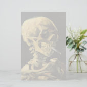 ゴッホ-タバコ1885年が付いているスカル 便箋 (スタンド正面)