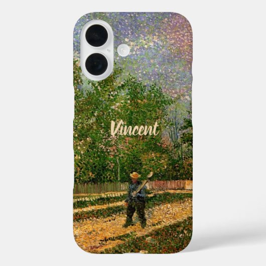 ゴッホ「パリ郊外の農民のいる道」 Case-Mate iPhoneケース (裏面)
