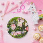 ゴッホ「ピンクのバラの静物画」 ペーパープレート (パーティー)