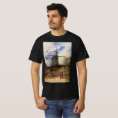 ゴッホ「ラ・ギャレットの風車」 Tシャツ (正面フル)