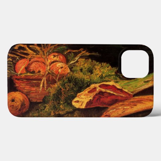 ゴッホ「リンゴと肉とロールパン」 Case-Mate iPhoneケース (裏面 (横))