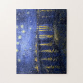 ゴッホ: ローヌ上の星明かりの夜 ジグソーパズル (縦)