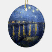 ゴッホ: ローヌ上の星明かりの夜 セラミックオーナメント (左)