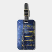 ゴッホ: ローヌ上の星明かりの夜 ラゲッジタグ (正面縦)