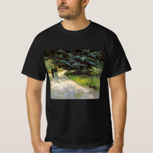 ゴッホ「公衆庭園の恋人たち」 Tシャツ