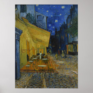 ゴッホ「夜のカフェテラス」 ポスター