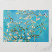 ゴッホ - 幸せな新年 スターリー・ナイト / ローヌ 箔シーズンカード (裏面)