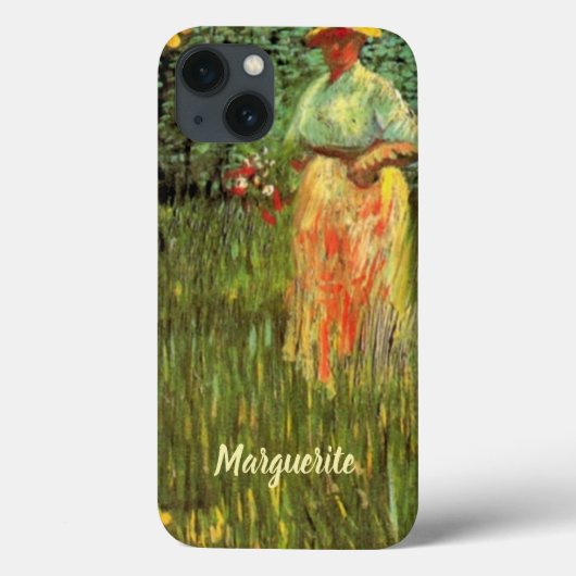 ゴッホ「庭を歩く女性」 Case-Mate iPhoneケース (裏面)