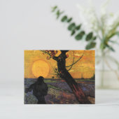 ゴッホ; 播種者、ヴィンテージの農民 ポストカード (スタンド正面)