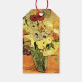 ゴッホ「日本製の花瓶、バラ、 アネモネ」 ギフトタグ (正面)