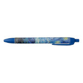 ゴッホ - 星月夜 - カスタムテキスト 黒ボールペン (ボトム)