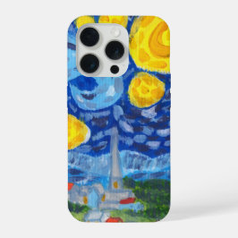 ゴッホ「星月夜」スマホケース iPhone 15 PROケース