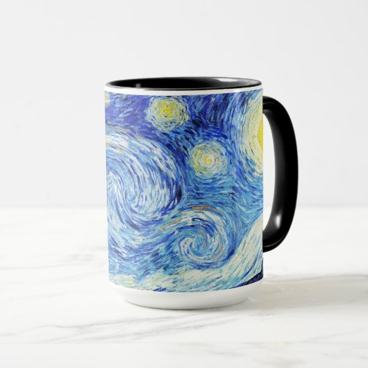 ゴッホ「星月夜」 マグカップ (正面右)