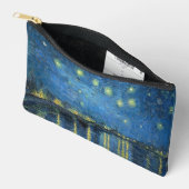 ゴッホ「星月夜」ローヌ川の星月夜 アクセサリーポーチ (見開き)