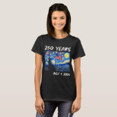 ゴッホ「星月夜」250年記念 Tシャツ (正面フル)