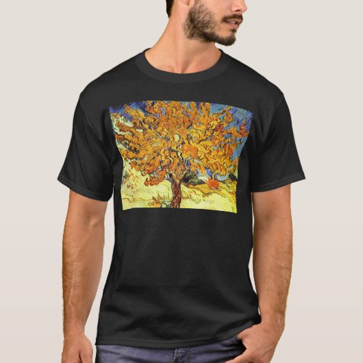 ゴッホ「桑の木」 Tシャツ (正面)
