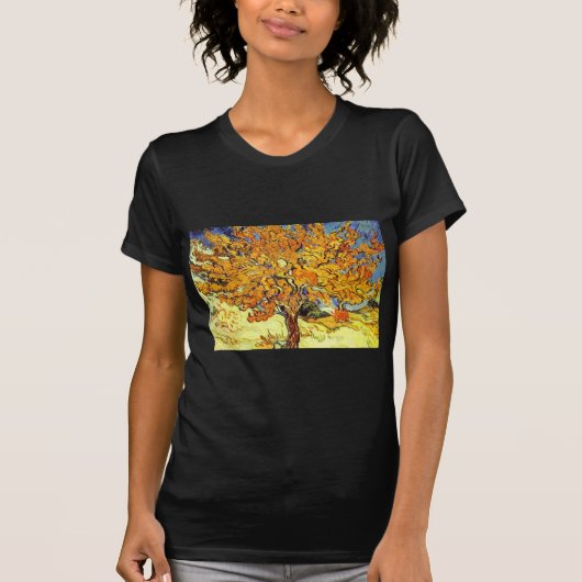 ゴッホ「桑の木」 Tシャツ (正面)