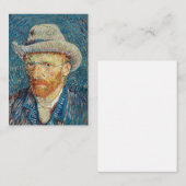 ゴッホ - 灰色のフェルト帽の自画像 ノートカード (正面/裏面)