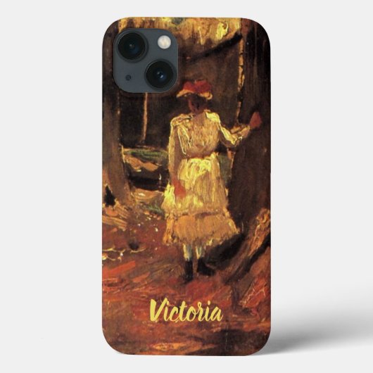 ゴッホ「白い森の少女」 Case-Mate iPhoneケース (裏面)