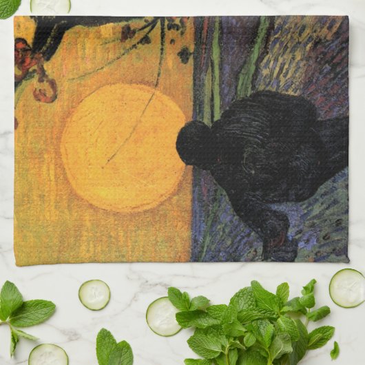 ゴッホ; 種まき、ヴィンテージの農民 キッチンタオル (折り畳み)