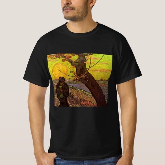 ゴッホ「種まく人」 Tシャツ (正面)