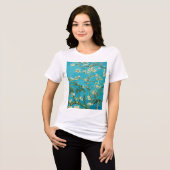 ゴッホ 絵画 アーモンドの花 トライブレンドＴシャツ (正面全面)
