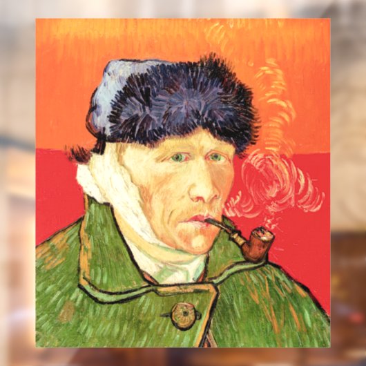 ゴッホ - 耳に包帯を巻き、煙草を吸う自画像 ウィンドウサイン (シート2)