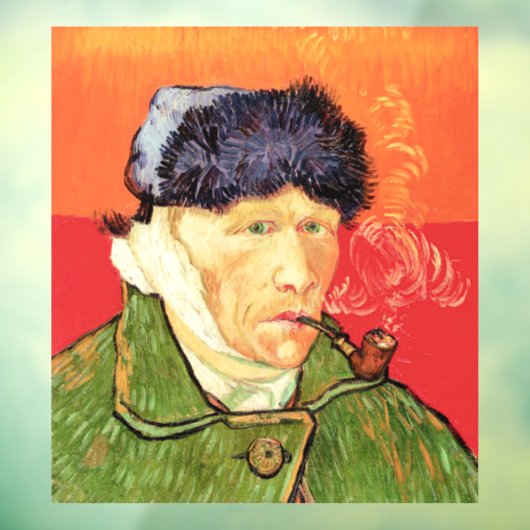 ゴッホ - 耳に包帯を巻き、煙草を吸う自画像 ウィンドウサイン (シート3)