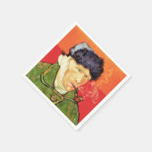 ゴッホ - 耳に包帯を巻き、煙草を吸う自画像 スタンダードカクテルナプキン (角)