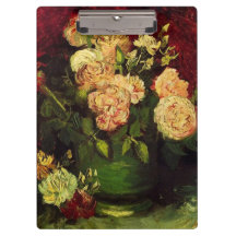 ゴッホ「芍薬と薔薇の鉢」