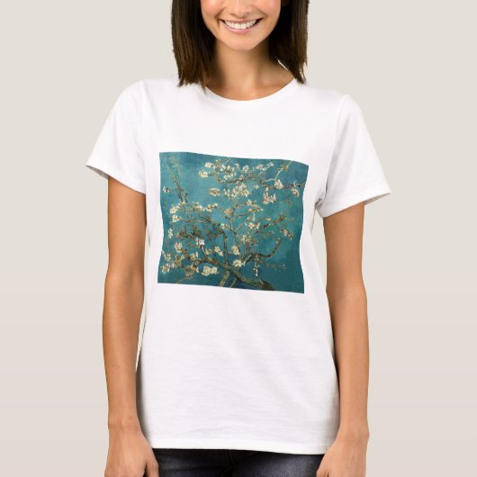 ゴッホ - 花咲くアーモンドの木 Tシャツ (正面)