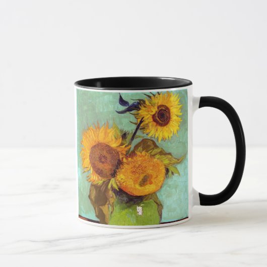 ゴッホ - 花瓶のひまわり - 美術品 マグカップ (右)