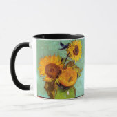 ゴッホ - 花瓶のひまわり - 美術品 マグカップ (左)