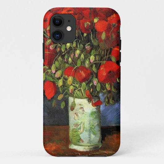 ゴッホ「赤いポピーのある花瓶」 Case-Mate iPhoneケース (裏面)