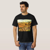 ゴッホ「農夫と風車のある野原」 Tシャツ (正面フル)