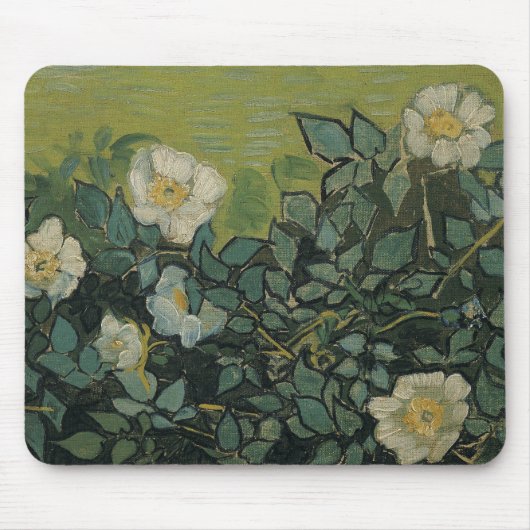 ゴッホ「野の薔薇」 マウスパッド (正面)