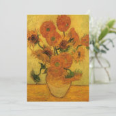 ゴッホ 静物画 花瓶とひまわり 15輪 (スタンド正面)