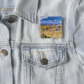 ゴッホ - 『麦の山と鎌を持つ刈り入れ人』 缶バッジ (インサイチュ)