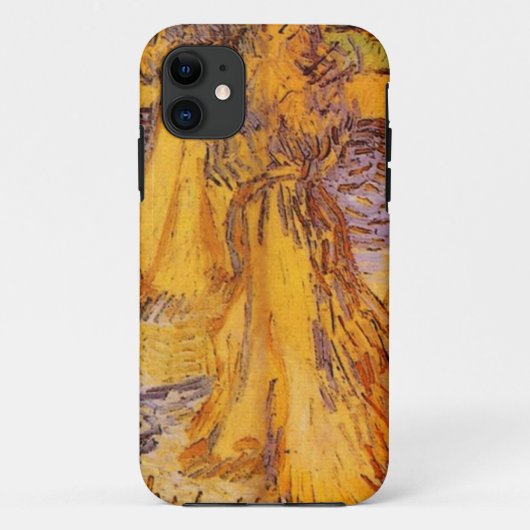 ゴッホ「麦わら堆のある畑」 Case-Mate iPhoneケース (裏面)