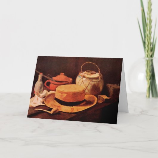 ゴッホ「黄色い麦わら帽子の静物画」 カード (正面)